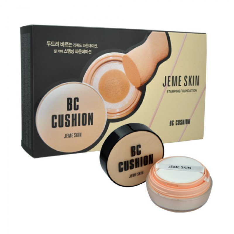 Jeme Skin BC Cushion - Phấn nước kiềm dầu, thu nhỏ lỗ chân lông 3 trong 1